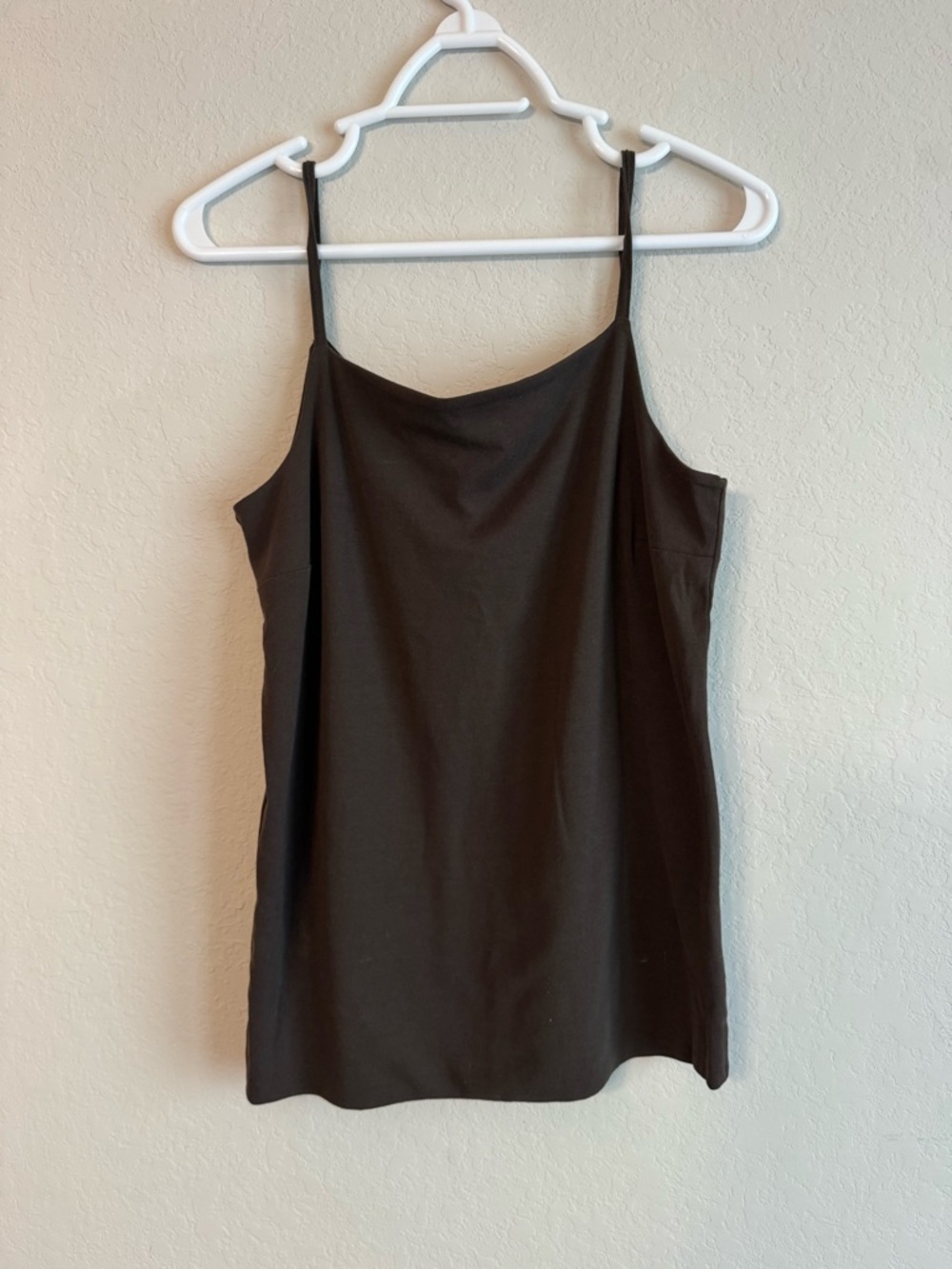 Rene Lezard Brown Cotton Cami Tank Top